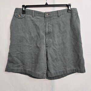 Vintage Towncraft Shorts Mens Size 40 Elastic Waist Performance Green